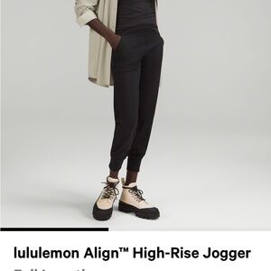Lululemon align high rise jogger 4 like new